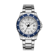 Citizen Mechanical Automatic White Dial Silver Steel Strap Watch for Men - NJ0171-81A