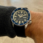Seiko 5 Sports SKX Automatic Blue Dial Blue Silicone Strap Watch for Men - SRPD71K2
