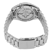 Seiko 5 Sports SNXS Series Automatic Black Dial Silver Steel Strap Watch for Men - SRPK89K1