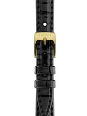 Tissot SRV Black Mother of Pearl Dial Black Leather Strap Watch for Women - T160.110.36.126.00