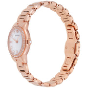 Emporio Armani Mia Mother of Pearl Dial Rose Gold Steel Strap Watch for Women - AR11671