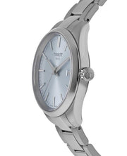 Tissot PR 100 Ice Blue Dial Silver Steel Strap Watch for Women - T150.210.11.351.00