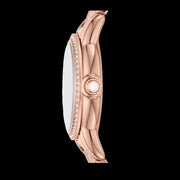 Emporio Armani Mia Mother of Pearl Dial Rose Gold Steel Strap Watch for Women - AR11671