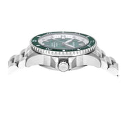Emporio Armani Sea Explorer Green Dial Silver Steel Strap Watch for Men - AR60080