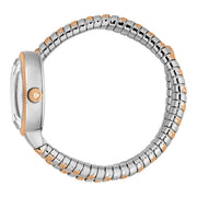 Just Cavalli Lady Snake Silver Dial Two Tone Steel Strap Watch for Women - JC1L249M0065