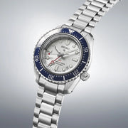 Seiko Prospex 1968 Heritage Diver's GMT 60th Anniversary White Dial Silver Steel Strap Watch for Men - SPB519J1