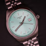 Tissot Ballade Quartz Green Dial Silver Steel Strap Watch for Women - T156.210.11.091.00
