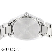 Gucci G Timeless Diamonds Pink Mother of Pearl Dial Silver Steel Strap Watch for Women - YA1265025