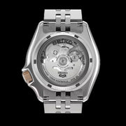 Seiko 5 GMT Sport Asia Exclusive Limited Edition Off White Dial Silver Steel Strap Watch for Men - SSK046K1