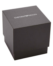 Emporio Armani Racer Chronograph Silver Dial Silver Steel Strap Watch for Men - AR11636