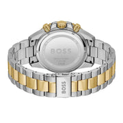 Hugo Boss Admiral Chronograph Blue Dial Two Tone Steel Strap Watch for Men - 1514257