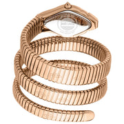 Just Cavalli Cristallo Pink Dial Rose Gold Steel Strap Watch for Women - JC1L307M0045
