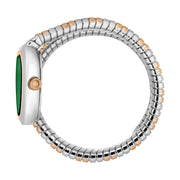 Just Cavalli Aversa Green Dial Two Tone Steel Strap Watch for Women - JC1L222M0075