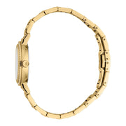 Just Cavalli Donna Glam Silver Dial Gold Steel Strap Watch for Women - RC5L098M0025