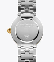 Tory Burch Reva Gold Dial Two Tone Steel Strap Watch for Women - TBW4016