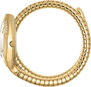 Just Cavalli Glam Evo 8 Silver Dial Gold Steel Strap Watch for Women - JC1L225M0035