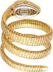 Just Cavalli Taglio White Dial Gold Steel Strap Watch for Women - JC1L226M0025