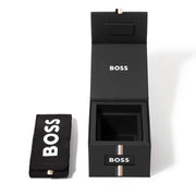 Hugo Boss Principle Skeleton Grey Dial Brown Leather Strap Watch for Men - 1514235