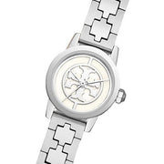 Tory Burch Reva Silver Dial Silver Steel Strap Watch for Women - TBW4044