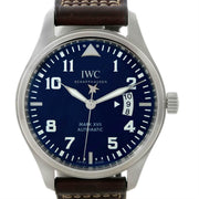 IWC Pilots Watch Mark XVII Edition Le Petit Prince Blue Dial Brown Leather Strap Watch for Men - IW326506