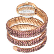 Just Cavalli Glam Snake White Dial Multicolor Steel Strap Watch for Women - JC1L163M0275