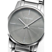 Calvin Klein City Grey Dial Silver Steel Strap Watch for Women - K2G23144