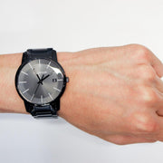 Calvin Klein City Quartz Black Dial Black Steel Strap Watch for Men - K2G2G4B1