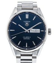 Tag Heuer Carrera Automatic Blue Dial Silver Steel Strap Watch for Men - WAR201E.BA0723