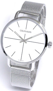 Calvin Klein Even Quartz White Dial Silver Steel Strap Watch for Women - K7B21126