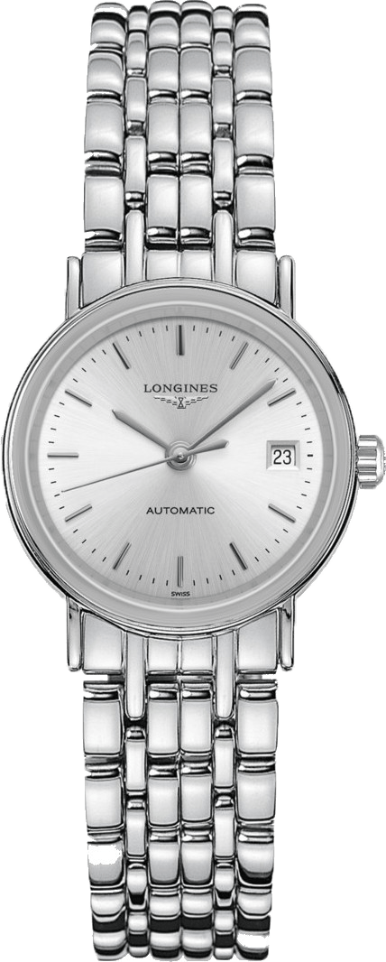 Longines Presence 25.5mm Automatic Stainless Steel Watch for Women - L4.321.4.72.6