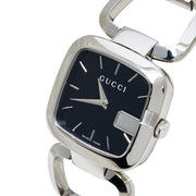 Gucci G Gucci Black Dial Silver Steel Strap Watch For Women - YA125407
