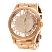Marc Jacobs Henry Rose Gold Dial Rose Gold Steel Strap Watch for Women - MBM3207
