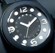 Marc Jacobs Pelly Black Dial Black Silicone Strap Watch for Women - MBM2528