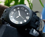 Marc Jacobs Pelly Black Dial Black Silicone Strap Watch for Women - MBM2528