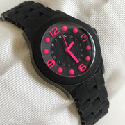 Marc Jacobs Pelly Black Dial Black Silicone Strap Watch for Women - MBM2543