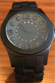 Marc Jacobs Pelly Black Dial Black Silicon Strap Watch for Women - MBM2511