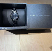 Marc Jacobs Baker Black Dial Black Steel Strap Watch for Women - MBM3425