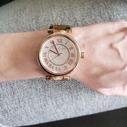Michael Kors Skylar Rose Gold Dial Rose Gold Steel Strap Watch for Women - MK5868