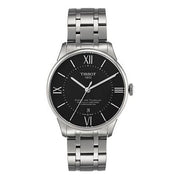 Tissot T Classic Chemin Des Tourelles Chronometer Black Dial Silver Steel Strap Watch For Men - T099.408.11.058.00