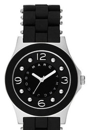 Marc Jacobs Pelly Black Dial Black Silicone Strap Watch for Women - MBM2544