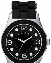 Marc Jacobs Pelly Black Dial Black Silicone Strap Watch for Women - MBM2544