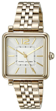 Marc Jacobs Vic Silver Dial Gold Steel Strap Watch for Women - MJ3462