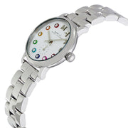 Marc Jacobs Baker Dexter White Dial Silver Steel Strap Watch for Women - MBM3423