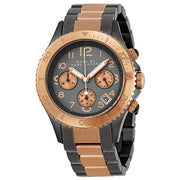Marc Jacobs Marc Chronograph Grey Dial Two Tone Steel Strap Watch for Men - MBM3157