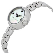 Marc Jacobs Courtney Mother of Pearl White Dial Silver Steel Strap Watch for Women - MJ3459