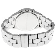 Marc Jacobs Henry Chronograph Silver Dial Silver Steel Strap Watch for Women - MBM3104
