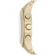 Marc Jacobs Blade Chronograph Gold Dial Gold Steel Strap Watch for Women - MBM3101