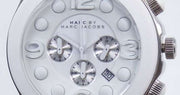Marc Jacobs Pelly White Dial White Silicone Strap Watch for Women - MBM2565