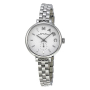Marc Jacobs Sally White Dial Silver Steel Strap Watch for Women - MBM8642