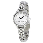 Marc Jacobs Betty White Dial Silver Steel Strap Watch for Women - MJ3497